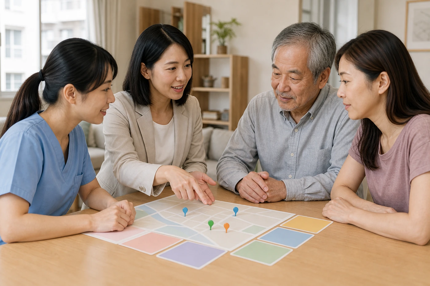 長照資源轉介情境示意